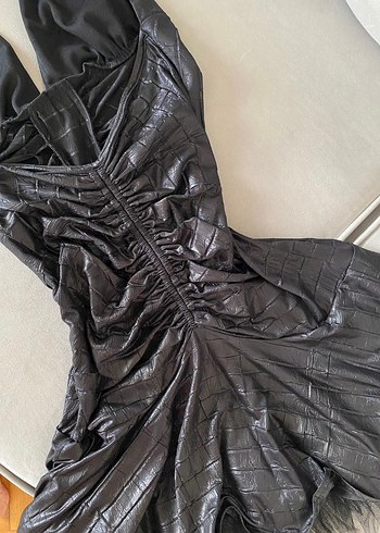 Deri gotik elbise - Görsel 4