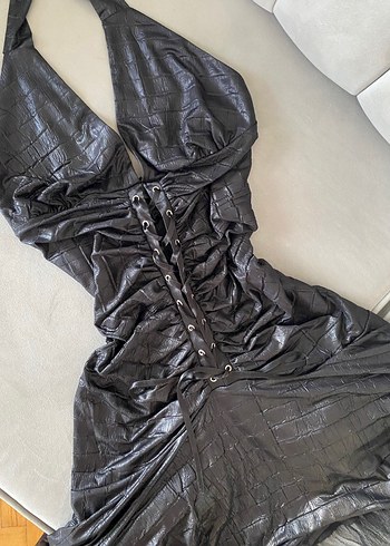 Deri gotik elbise - Görsel 2