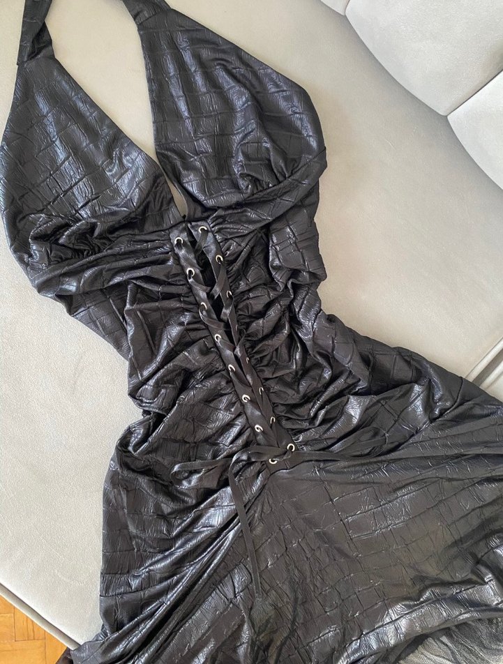 Deri gotik elbise - Görsel 2