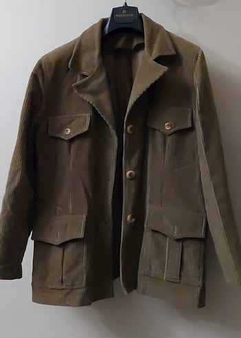 Vintage Düğmeli Kahverengi Süet Kadın Ceket - Görsel 3