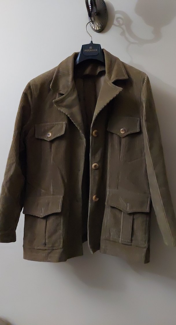 Vintage Düğmeli Kahverengi Süet Kadın Ceket - Görsel 3