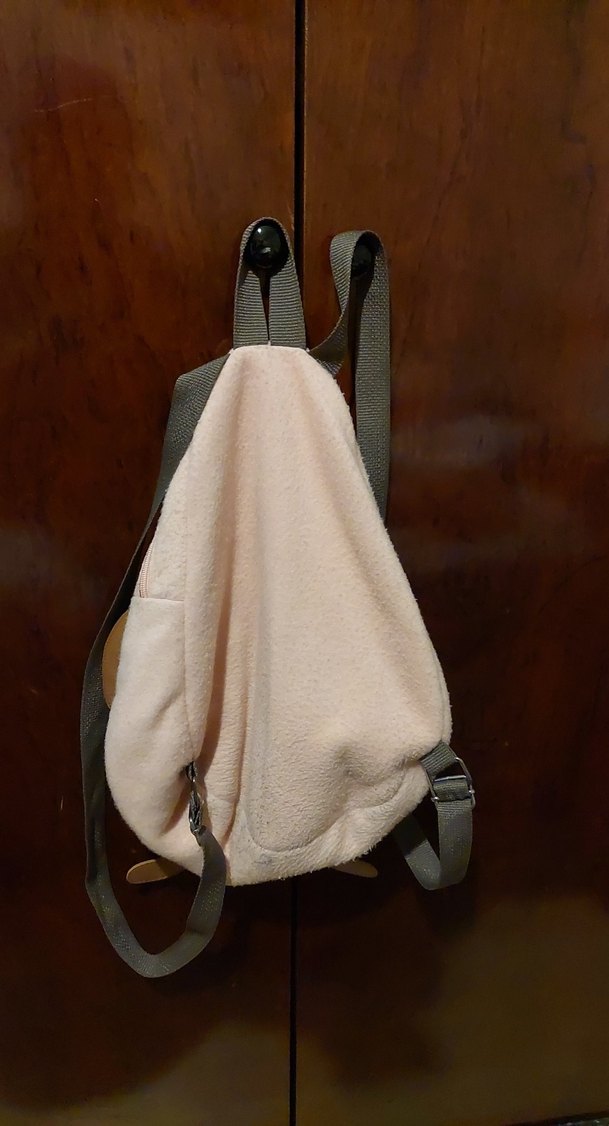 Pembe Avokado Tasarımlı Peluş Sırt Çantası - Görsel 2