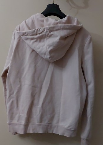 Açık Pembe Fermuarlı Kadın Sweatshirt - Görsel 2