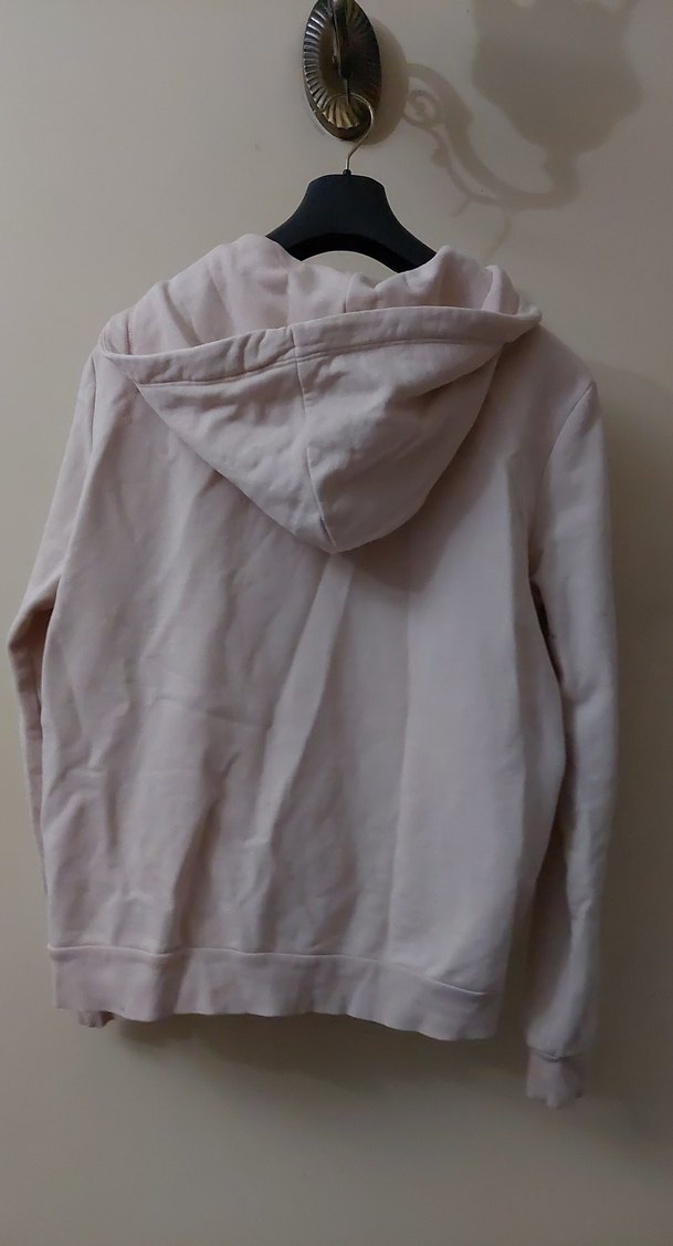 Açık Pembe Fermuarlı Kadın Sweatshirt - Görsel 2