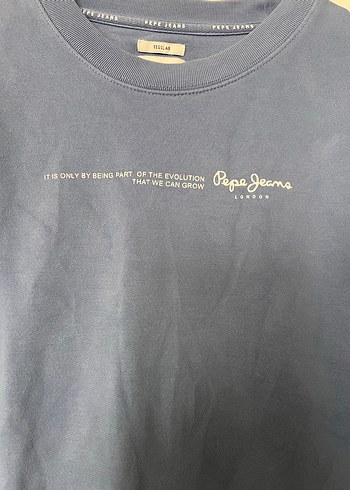 Mavi Kırmızı Regular Fit Tişört Large - Görsel 5