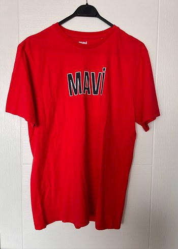 Mavi Kırmızı Regular Fit Tişört Large - Görsel 2