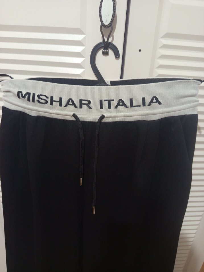 Siyah Baskılı pantolon - Görsel 2