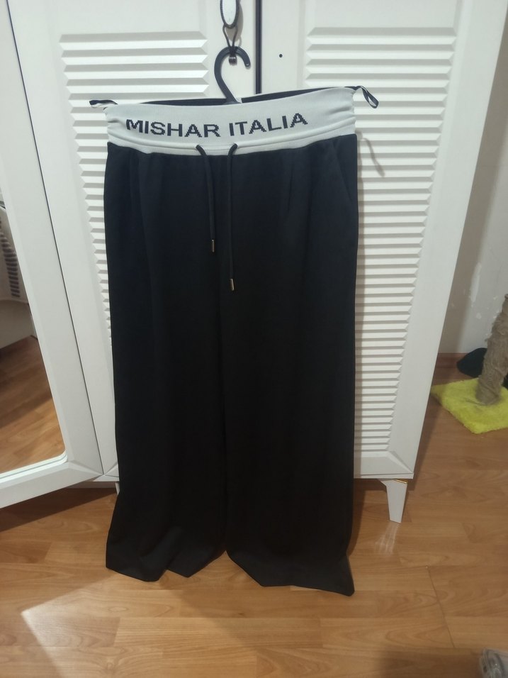 Siyah Baskılı pantolon - Görsel 3