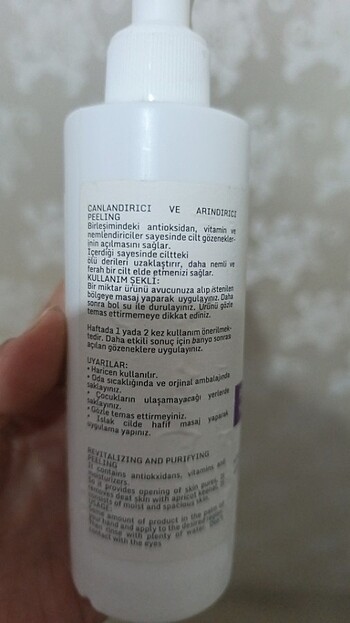 Beden Yüz ve vücut peelingi acilde oluyor hücrelerden arındırır gözene