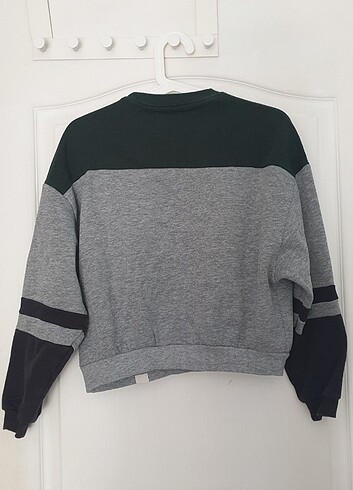 xs Beden Pull and Bear Grafik Baskılı Sweatshirt
