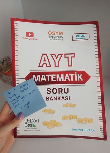 Üç dört beş yayınları matematik ayt soru bankası