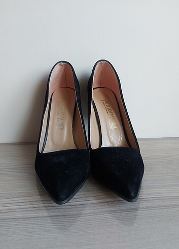 Diğer Stiletto Siyah Süet Ayakkabı