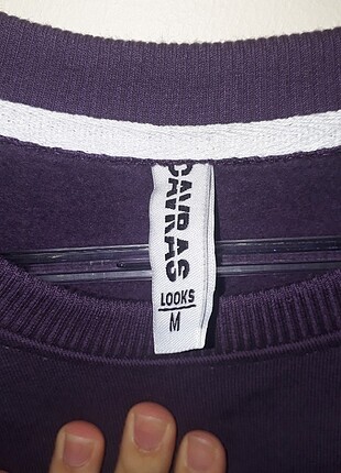 m Beden mor Renk Oversize Sweatshirt