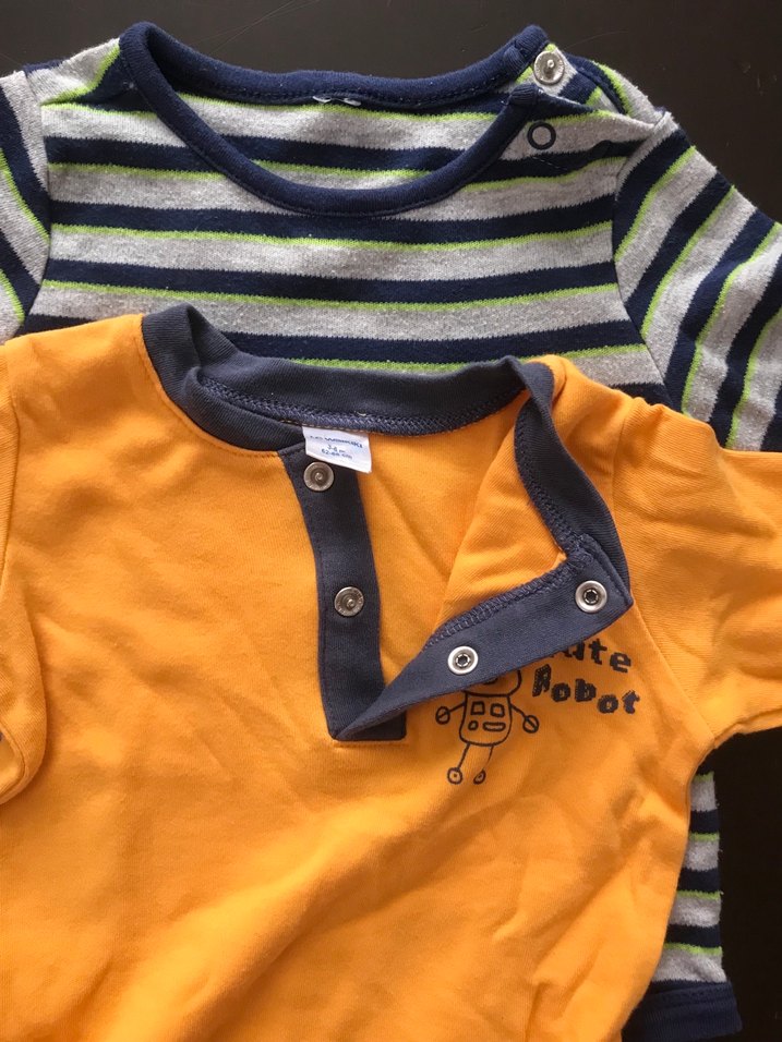 Uzun Kollu, Düğmeli Bebek Body - Görsel 3