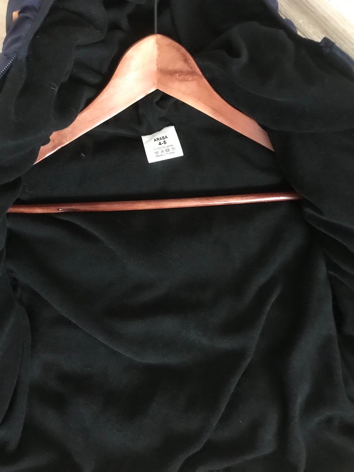 Kapüşonlu Erkek Çocuk Baskılı Kışlık Mont - Görsel 5