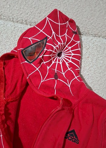 Diğer Kapüşonlu Fermuarlı Spiderman Karakterli Erkek Çocuk Sweatshirt