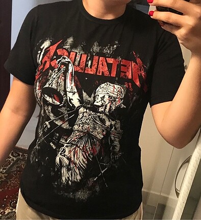 Unisex metallica tişörtü