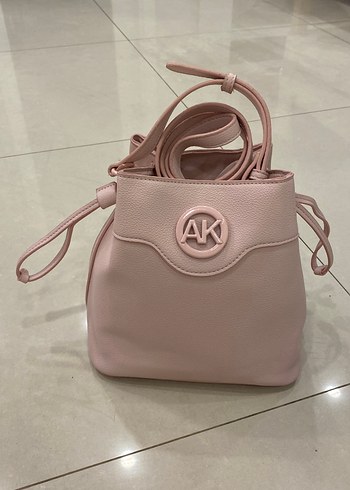 Anne Klein crossbody bag Pembe Deri Minimalist Kadın Çanta AK