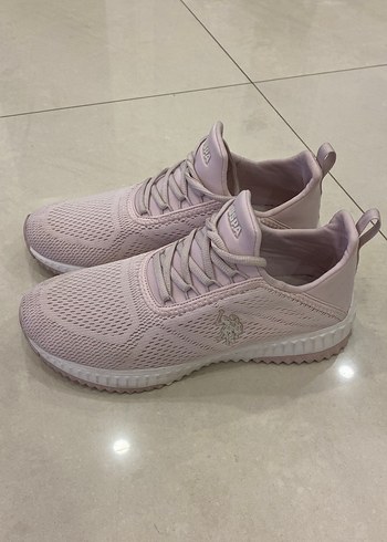 U.S Polo Assn. US POLO ASSN Pudra Pembe Topuklu Spor Ayakkabı