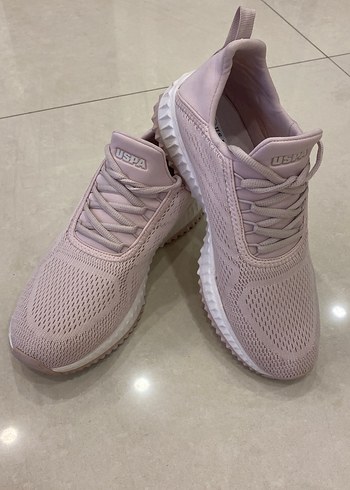 US POLO ASSN Pudra Pembe Topuklu Spor Ayakkabı