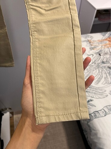 34 Beden Krem kaplama pantolon