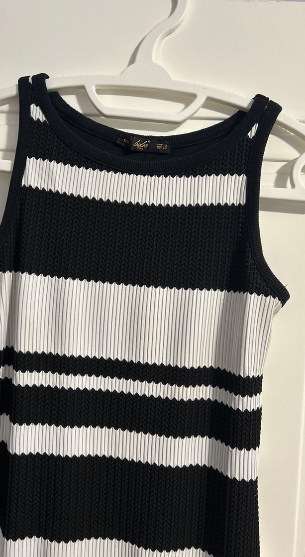 S beden çizgili elbise - Görsel 2