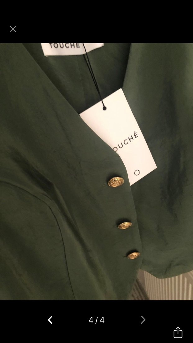 Düğmeli Kısa Kesim Kadın Yelek - Görsel 3