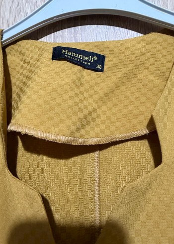 Düğmeli Uzun Kadın Yelek - Görsel 4