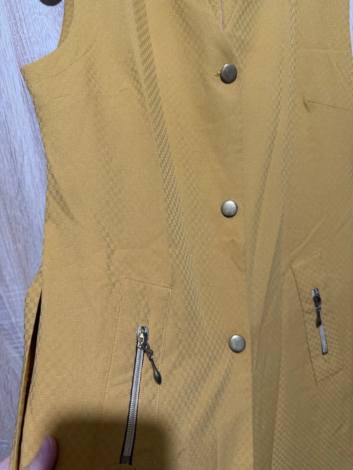 Düğmeli Uzun Kadın Yelek - Görsel 2