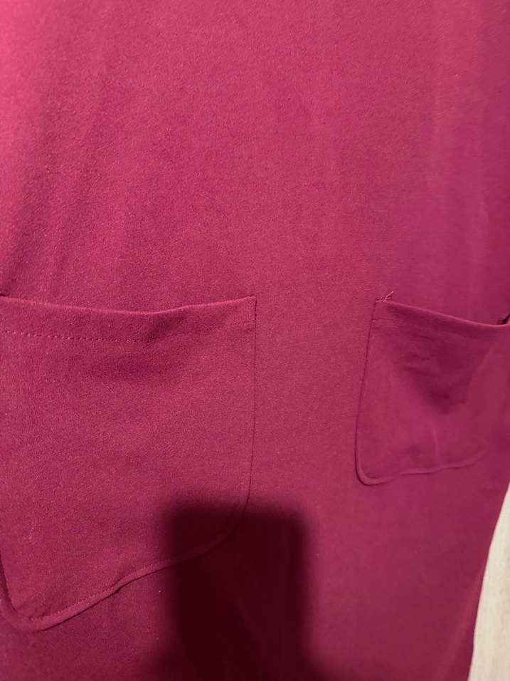 Bordo Kolsuz Uzun Elbise - Görsel 2