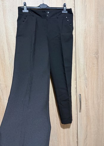 Kadın Siyah Kumaş Pantolon - Görsel 2