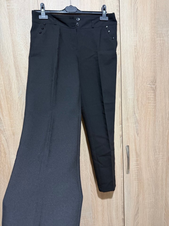 Kadın Siyah Kumaş Pantolon - Görsel 2