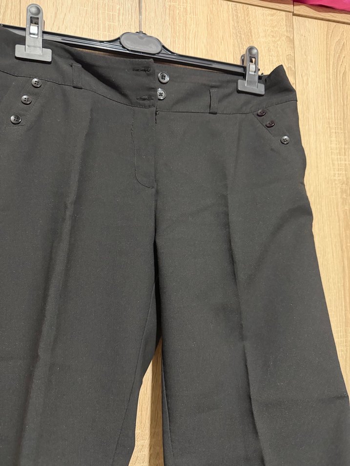 Kadın Siyah Kumaş Pantolon - Görsel 3