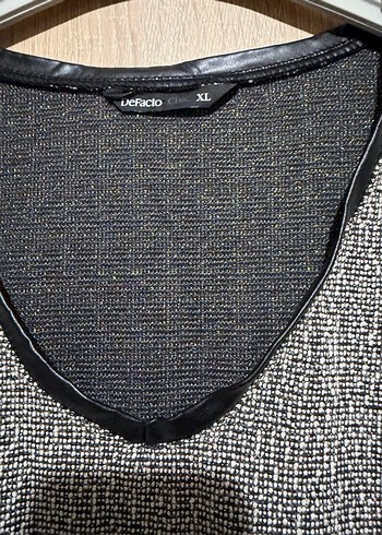 Gri V Yaka  Midi Elbise veya Tunik - Görsel 4