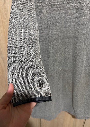 Gri V Yaka  Midi Elbise veya Tunik - Görsel 2