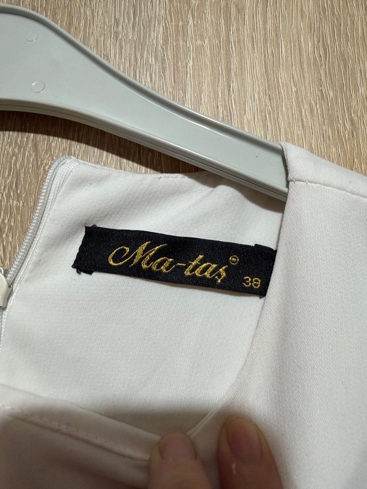 Kadın Beyaz Midi Uzun Kollu Tunik - Görsel 3