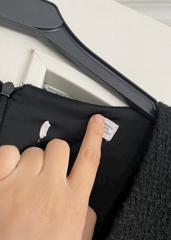 xl Beden Düğmeli Siyah Midi Kadın Triko Elbise