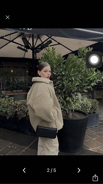Pull and Bear Pull&bear peluş mot/kaban