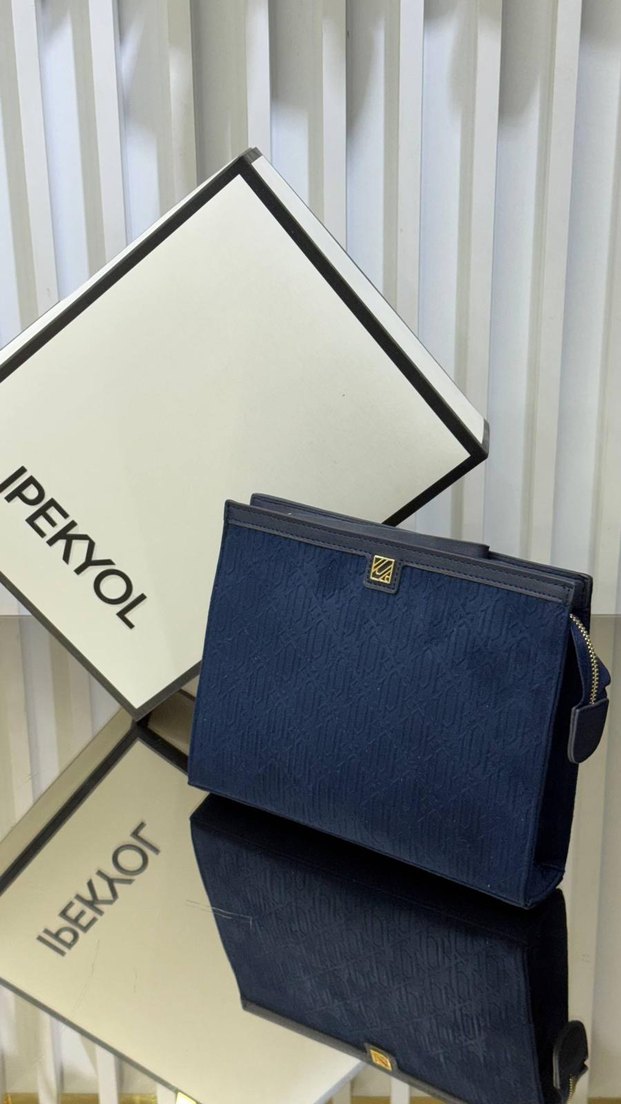 Ipekyol Suede El Çantası Clutch — görsel 9/10