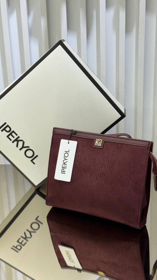 Ipekyol Suede El Çantası Clutch — görsel 5/10