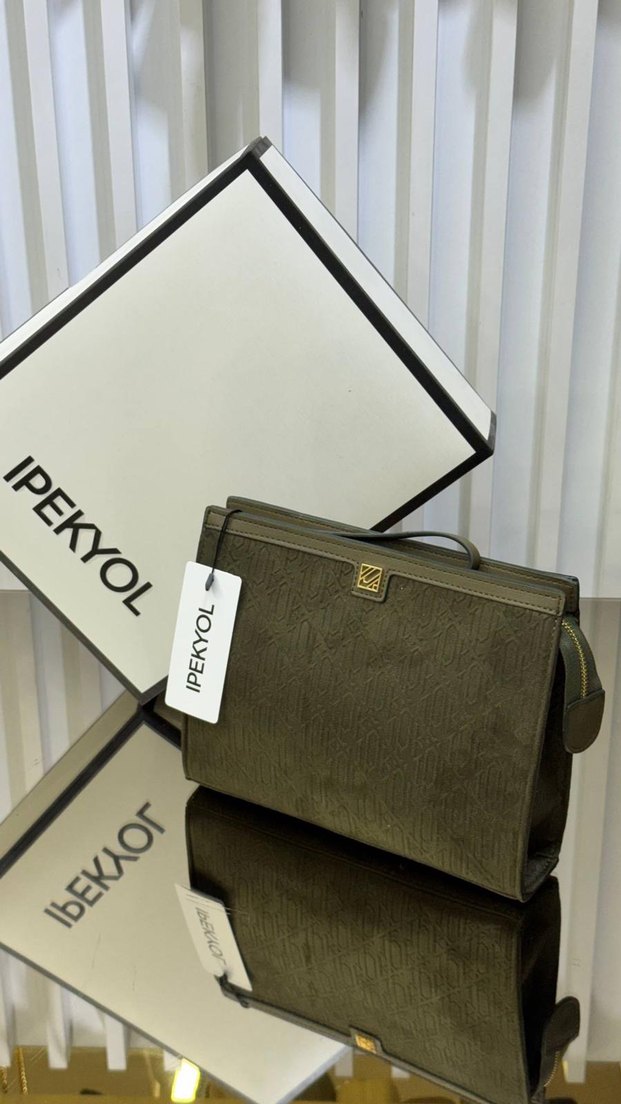 Ipekyol Suede El Çantası Clutch — görsel 3/10