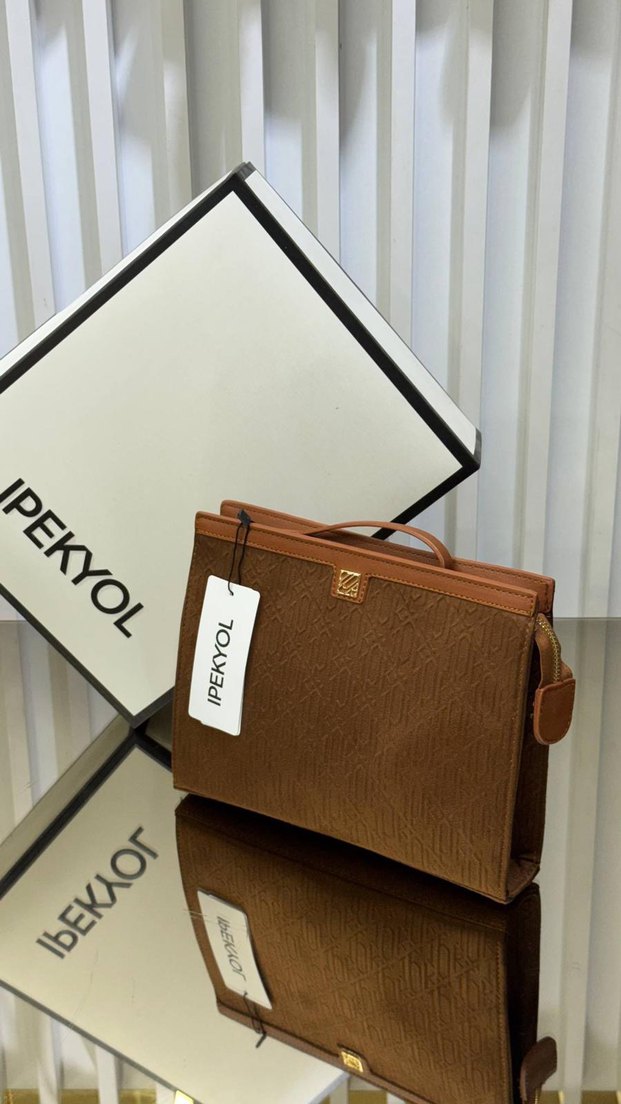 Ipekyol Suede El Çantası Clutch — görsel 6/10