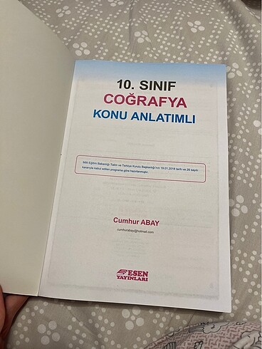  Esen 10. Sınıf coğrafya konu anlatımı