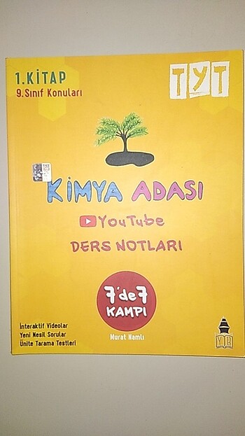 Kimya Adası TYT Youtube ders notları 7'de 7 kampı 