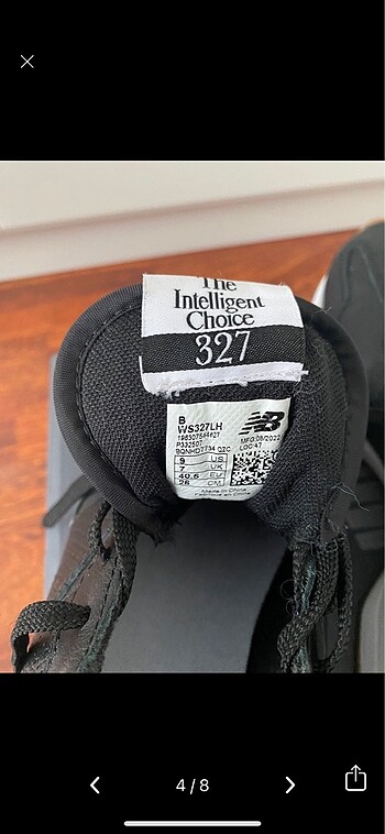 40 Beden siyah Renk #New Balance 327 hakiki deri