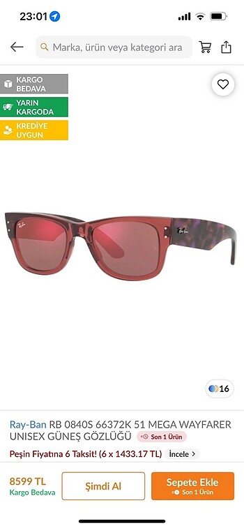 #Rayban tertemiz çiziksiz