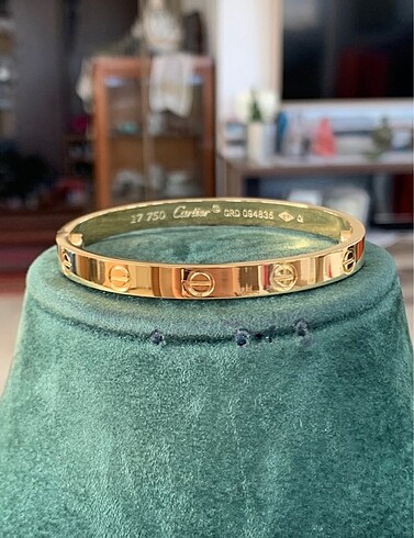 Beden altın Renk #Cartier Dubai çıkışlı içi dolu seri nolu damgalı ithal 17 no