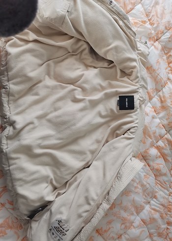 Beyaz Fermuarlı Kadın Kolsuz Kış Montu - Görsel 3