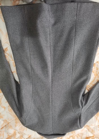 Gri Düğmeli Midi Kadın Kaşe Kaban - Görsel 10