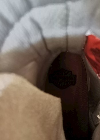 Bej Deri Bağcıklı Harley Kadın Bot - Görsel 8